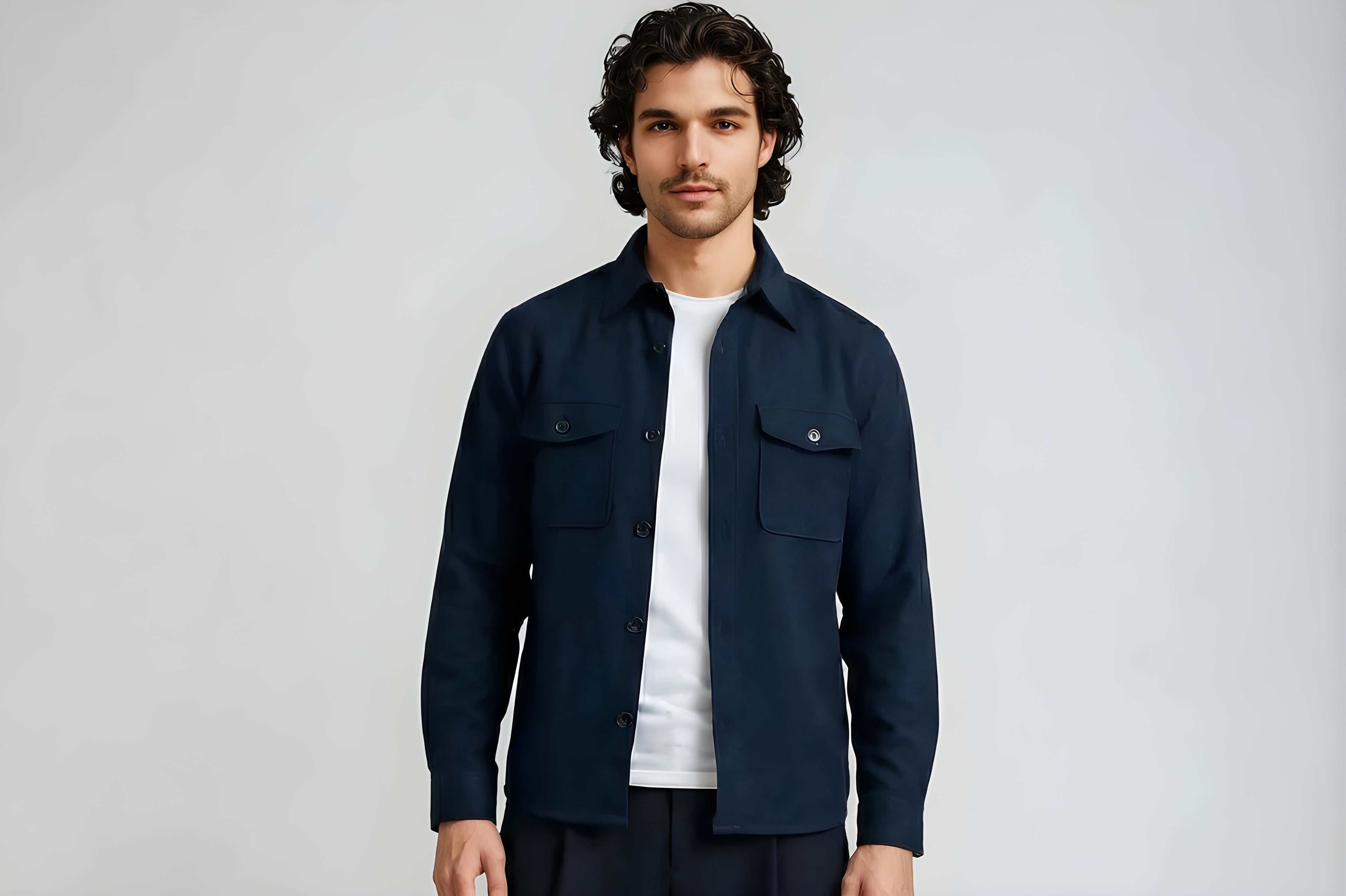 The Monsé Overshirt | Deep Blue
