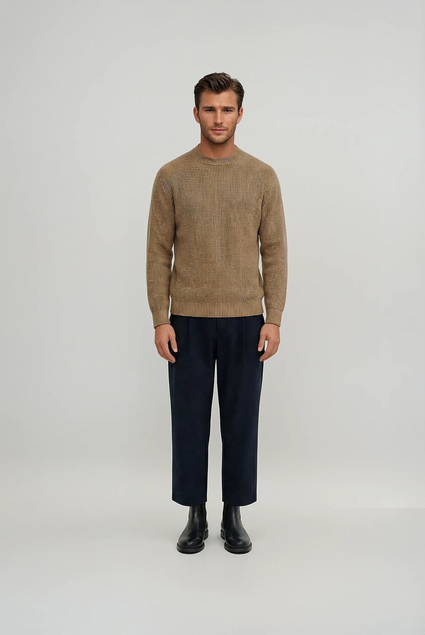 Ribbed Essential Knit | Bruin