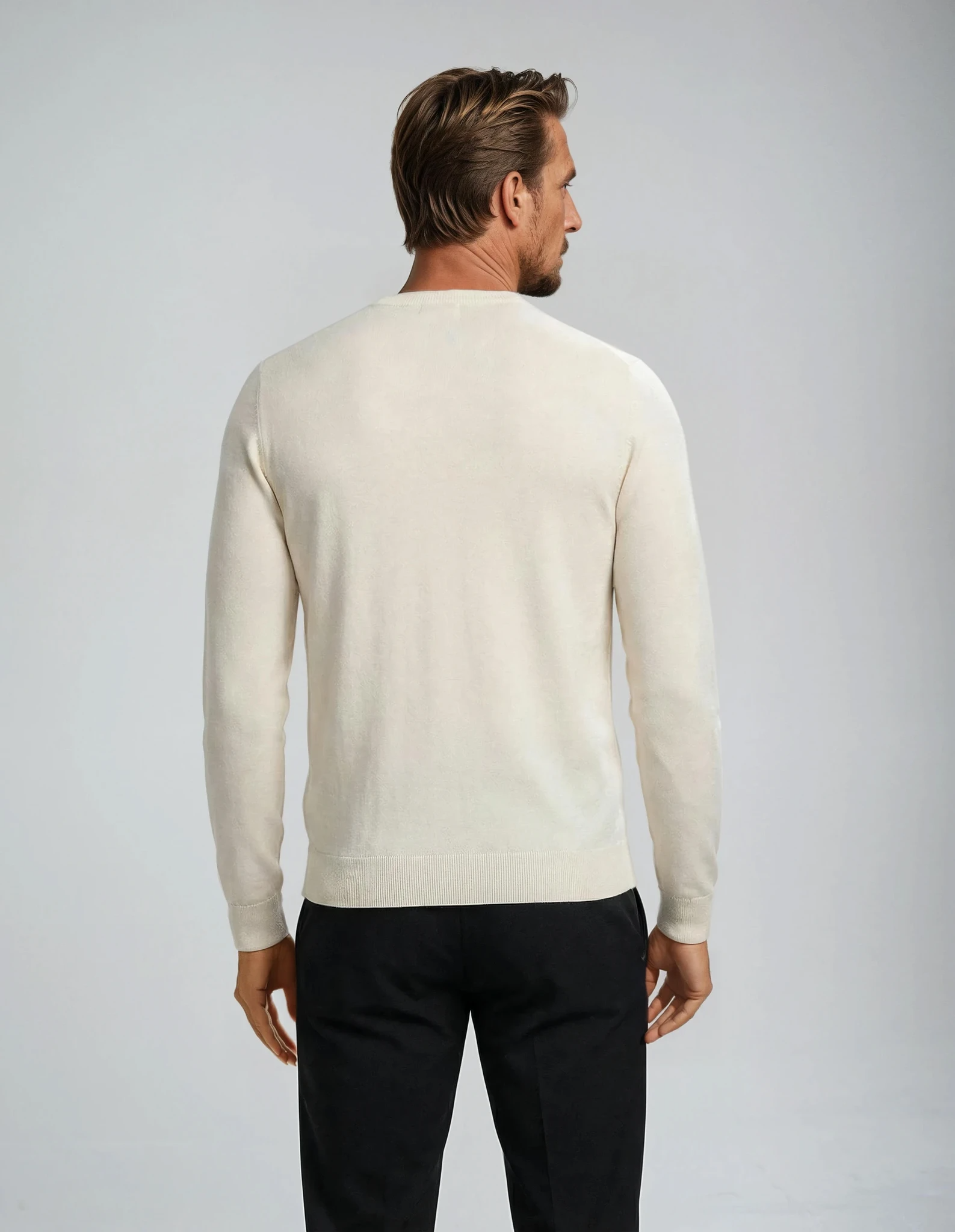 Ribbed Essential Knit | Beige