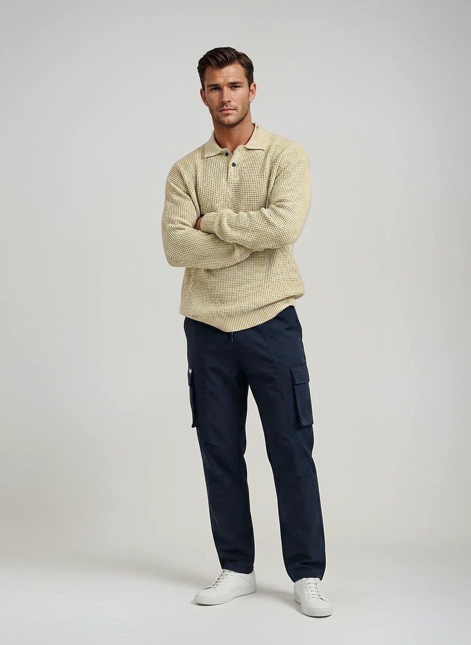Elegance Long Polo | Beige