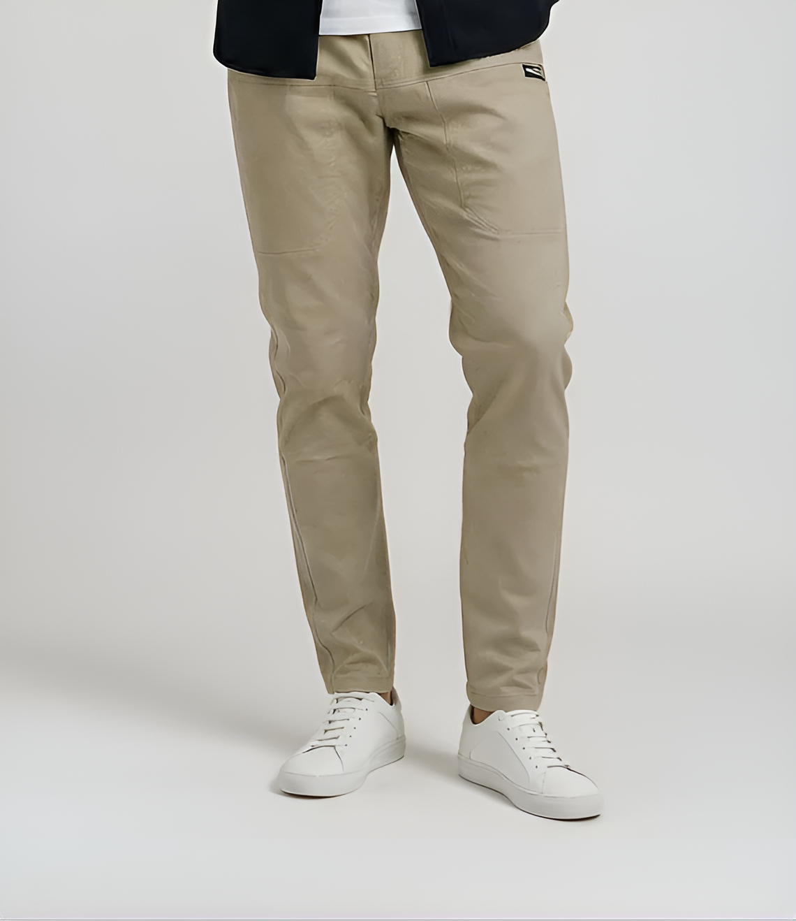Stretch Cargo Trousers | Beige