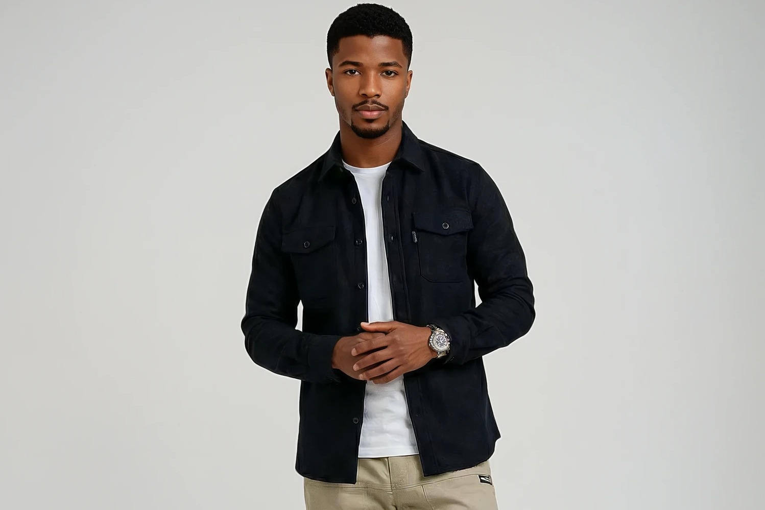 The Monsé Overshirt | Zwart