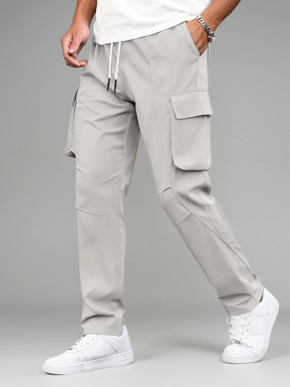 Casual Cargo Pants | Beige