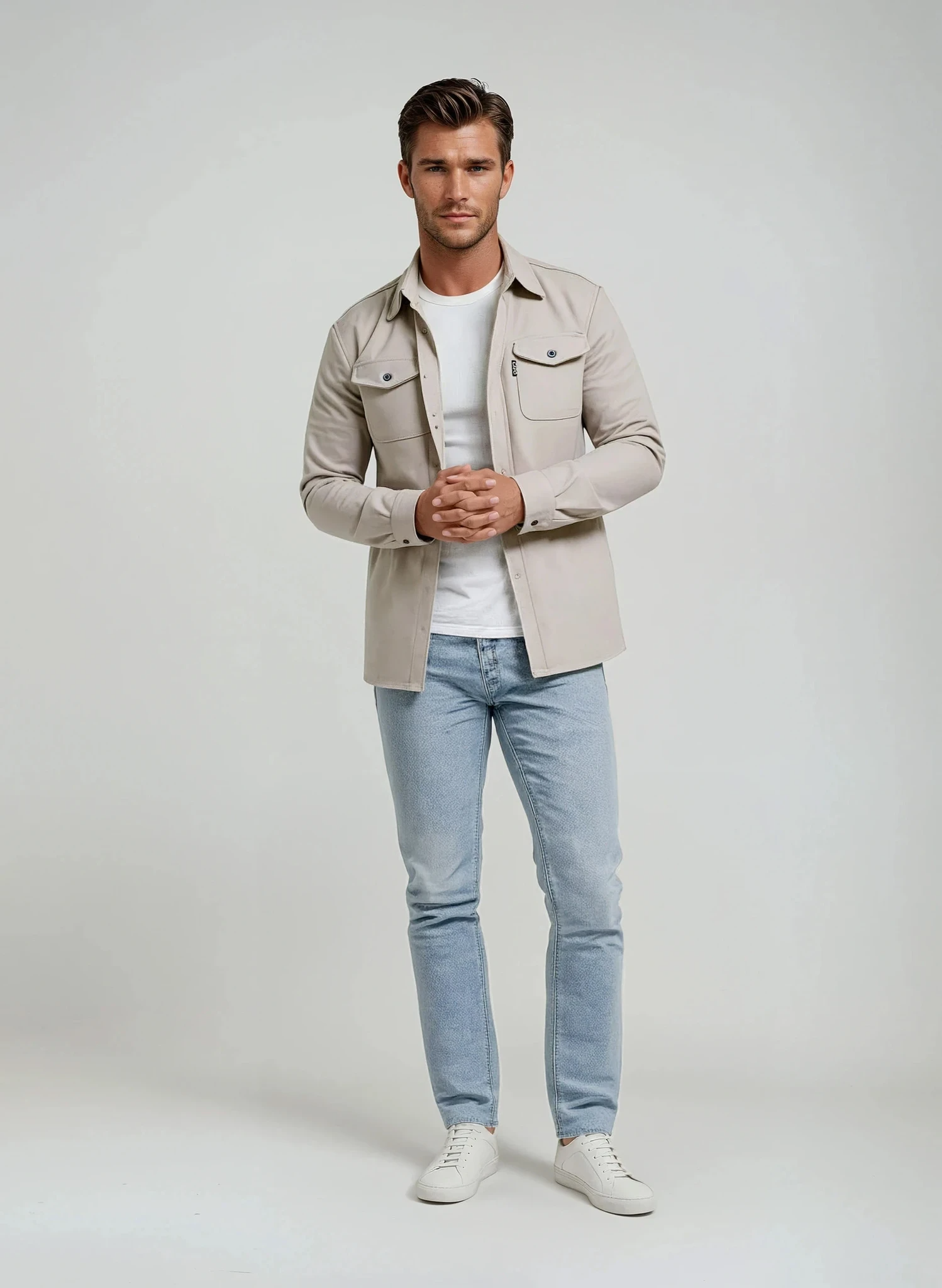 The Monsé Overshirt | Beige