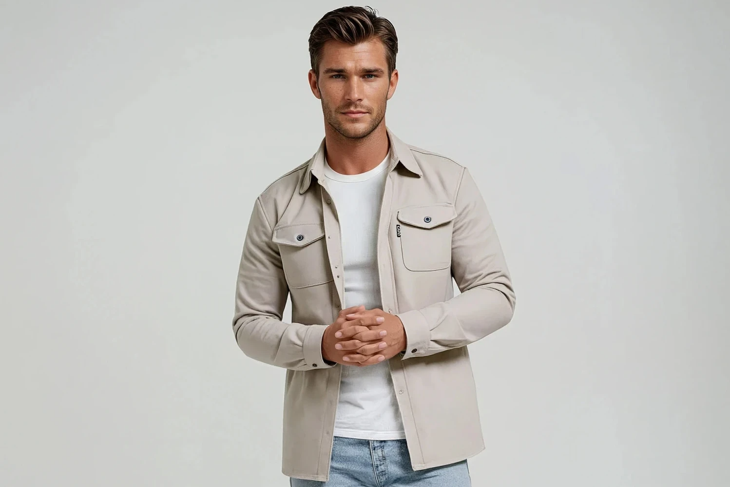 The Monsé Overshirt | Beige